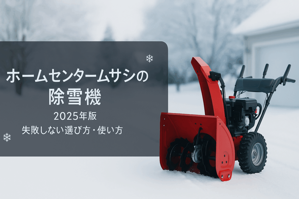 ホームセンタームサシの除雪機 家庭で失敗しない選び方と使い方を徹底解説2025年版