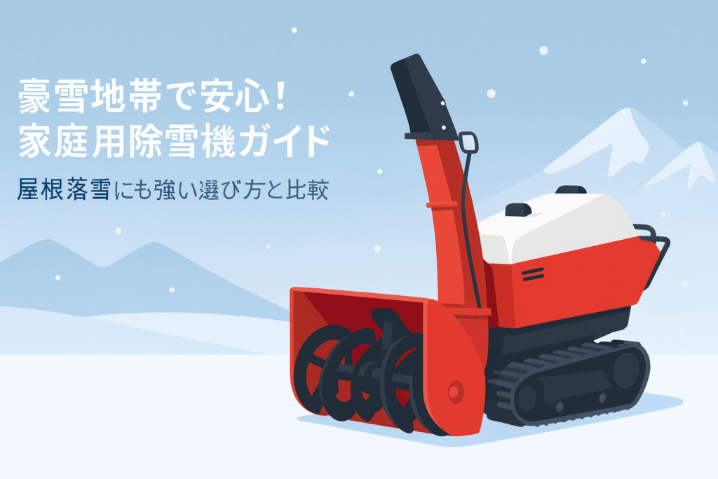 豪雪地帯でも後悔しない!家庭用除雪機の選び方と最強モデル比較(WADO SX1792N実例つき)